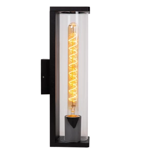 Lucide SLIGO - Wall light Indoor/Outdoor - 1xE27 - IP54 - Black - detail 1